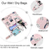 visesunny 2Pcs Cute Cat Dot Wet Bag with Zippered Pockets Washable Reusable Roomy