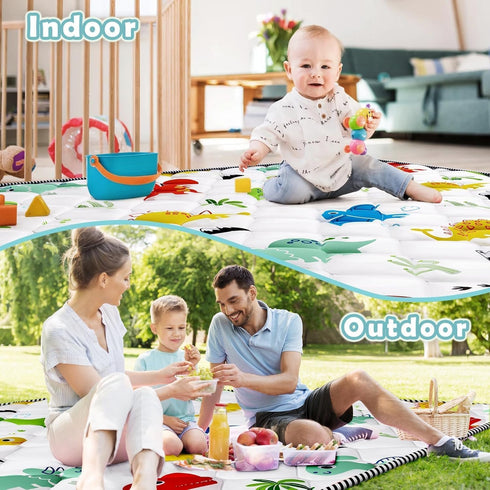 74x50 inch Palopalo Baby Play Mat for Floor, Large Play Mat for Playpen, Soft Padding Playmats for Babies, Toddlers