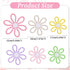 Dimeho 6pcs 3 Boho Nursery Decor Daisy Flower Woven Macrame Wall Hanging Size Daisy Flower Wall Decor Bohemian Nursery