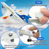G650 3 OTONOPI Airplane Toy, Die Cast Metal Plane Toy Model Single Airlines, Pull Back Bump and Go Airbus Plane