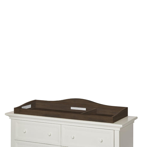 Evolur Universal Changing Tray - Elegant and Sturdy in Antique Brown