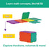 3D Building Set for Learning Math - 32-pc, Made in USA (Triangle/Rectangle/Square)