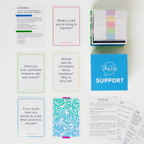 200 Safe, Trauma-Informed Conversation Starter Cards for Stronger Families - Build Support, Trust and Connection While