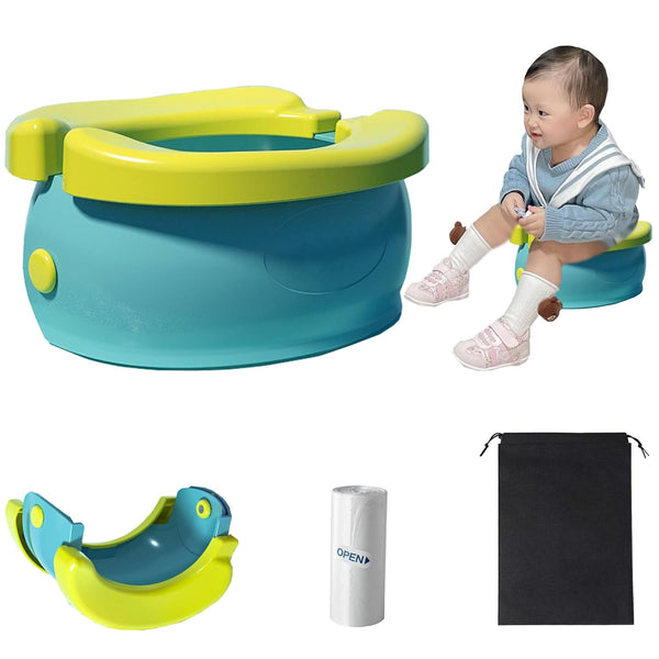 Travel Potty for Toddler Kids,Folding Toilet in Banana Shape,Portable Car Potty with