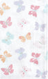 Hudson Baby Unisex Cotton Flannel Burp Cloths - Pastel Butterfly, One Size