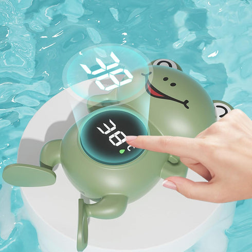 Generic 12 Cm 7 Cm Baby Bath Thermometer Waterproof Cartoon Frog Digital Reader | Compact X Water Thermograph