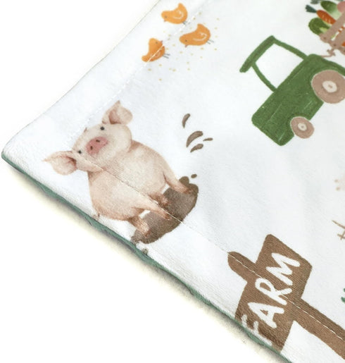 30 40 Inch (75 100 cm) HOMRITAR Baby Blanket for Boys Girls Soft Plush Minky Toddler Blanket with Double Layer Dotted
