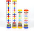Rainmaker 8 inch Mini Rain Stick for Babies, Yellow Rattle Tube Shaker Music Sensory Toy
