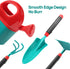 CUTE STONE Kids Gardening Tool Set, Garden Toys with Wheelbarrow, Watering Can, Gloves, Rake, Shovel, Trowel, Apron