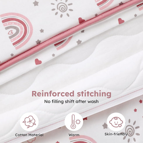 18-24 2.5 2-Way Baby Sleep Sack Months, TOG Cotton Winter Baby Wearable Blanket with Zipper, Warm Soft Sleeping Bag
