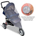 Mosquito Net for Stroller - Grey Sun Shade Protection, 2 Pack Portable Bug Netting for Infant Stroller
