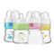 YOHKOH Glass Baby Bottles with Slow Flow Nipple, Newborn Anti-Colic Baby Bottles