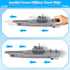 Set Model Military Naval Ship Aircraft Carrier Toy Play with Small Scale Model Planes, Battleship and Supply Ship