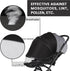 2-in-1 UPF50+ Bemece Durable Baby Mosquito Net with Sunshade for Stroller, Universal Mosquito for Stroller with Two-Way