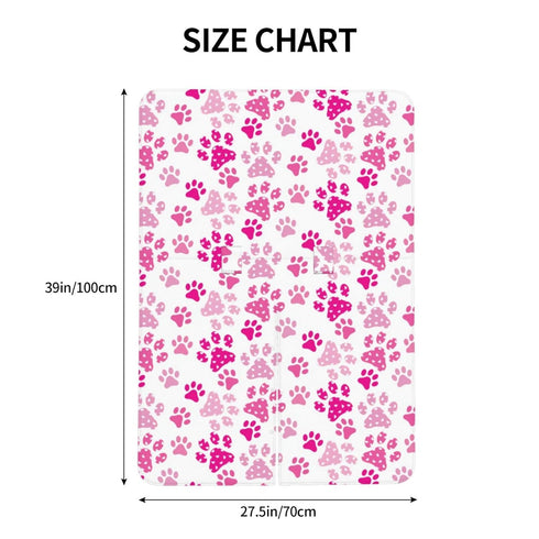 Hcpwzrf Dog Paw Print Heart Pink Baby Car Seat Cover & Nursing Cover - Breathable Stretch Multi-Use Cover
