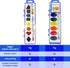 Set 36-Pack 8 Color Swell Bulk Watercolor Paint with Washable Colors & Shape Learning Tools Includes Strong Wood