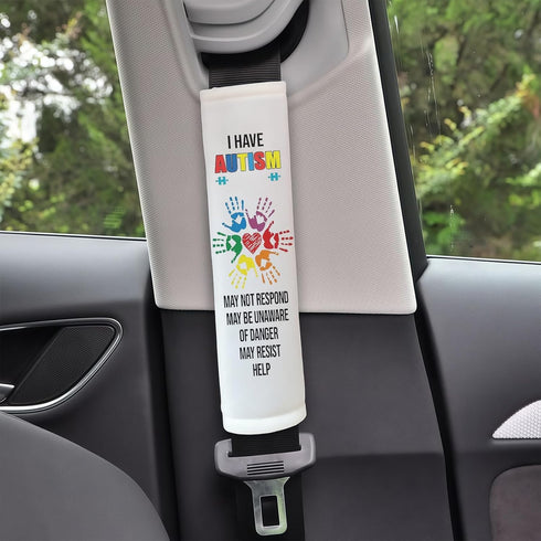 FAMCHAINS Autism Belt Covers, Car Seat Belt Covers, Sensory Friendly Design for Special Needs People, Autism Support