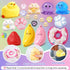 20Pcs Pack (11big+9small) Taba Squishy Fidget Toys, Include Squishies Chick, Cat Paws, Hamster, Strawberry Toys