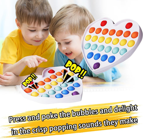 Cucue Simple Fidget Pop Toys - Portable, Calming Sensory Hand Toys for Fun & Stress Relief - Soft & Flexible Silicone