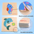 8pcs Wooden Puzzles for Toddlers 1-3, Montessori Sea Animal Puzzle for Kids Ages 2-4, Educational Toys
