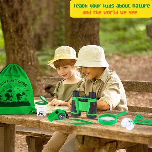 16 3-12 GINMIC Kids Explorer Kit & Bug Catching Kit, Pcs Outdoor Exploration Safari Kit for Kids Camping