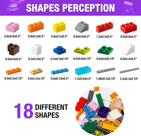 1600 Pieces Building Bricks with 2 Packs 24x24 Studs Sticky Plates, 46PCS Wheel Accessory, Creative Toy Compatible with