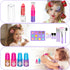 Hollyhi 58 Pcs Kids Makeup Kit for Girl - Real Washable Cosmetic Set with Mirror, Princess Toys, Play Make Up Birthday