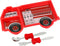 Funwares Kids' Dinnerware Set - Fire Engine, Durable Divided Plate, Ideal for Picky Eaters, Easy Cleaning, Gift
