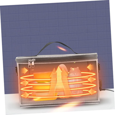 Happyyami Electric Bottle Warmer Tote Bag Portable Bento Heating Bag for Car Real Temperature Display for Travel