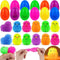 FLYSNK 12 Pack Easter Eggs Filled with LED Chick Puffer Balls, Easter Basket
