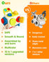 Vanmor Busy Cube for Toddlers, Montessori Sensory Activities Busy Board, 10 in 1 Fidget Cube Baby Gifts