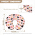 Qehuruxo Cute Cat Nursing Pillow Cover for Baby Girl Breastfeeding Pillow Slipcover with Hidden Zipper Nursing Pillow