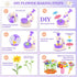 SANANT 4-8, Fabric Flower Bouquets Toys, DIY Arts and Crafts Toys for Kids Making Kit Build Own Bouquet, DIY