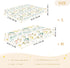 miaozhen 1 Pack 52x28 Cotton Crib Sheets for Baby Boys Girls Comfy Breathable Off White Playful Chameleon Colorful