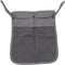 Baby Stroller Organizer Pocket with Two Storage Pockets, Detachable Straps for Nappy Baby Cloth Diaper (Grey)