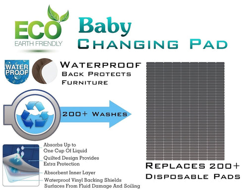 Pack) Comfort Finds Baby Changing Pad Absorbent Reusable Diaper Changing Mat - Portable Waterproof Toddler Changing