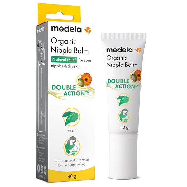 Medela Organic Nipple Cream & Pumping Lubricant, Soothes & Nourishes for Breastfeeding,
