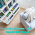 M.Zibos 1:12 4 100 Mini Bookshelf for Anxiety Relief - Scale Vintage Bookcase with Drawers & Mini Books, Dollhouse