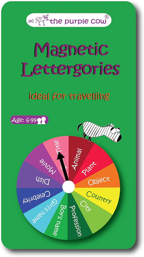 The Purple Cow to Go Lettergories Travel Game