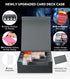 MoKo Card Storage Box for Trading Cards, 3000+ MTG Deck Box with 24 Colorful Dividers & 4 Card Supporters