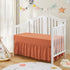 2-Piece Set 52"x28" 14" SiinvdaBZX Ruffled Crib Skirt & Soft Microfiber Fitted Crib Sheet, + Adjustable Elastic Drop