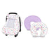Pack of Baby Car Seat Cover and Nursing Pillow Cover Set with