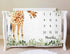 Giraffe Milestone Blanket - Safari Baby Growth Chart Monthly Blanket, Jungle Baby Nursery for New Moms