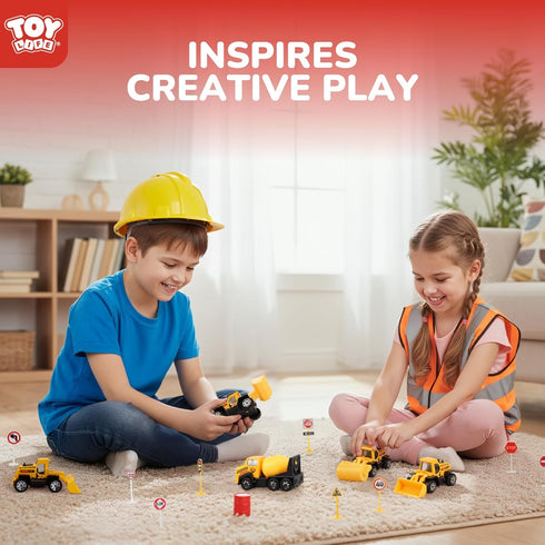 28 3-5, TOY Life PCS Construction Toys for boy Age Small Construction Vehicles, Sandbox Toy for Boys, Small