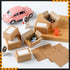 80 Sets 1: 12 Packaging Teenyyou Mini DIY Shipping Boxes with Shipping Labels Miniature Brown Corrugated Cardboard