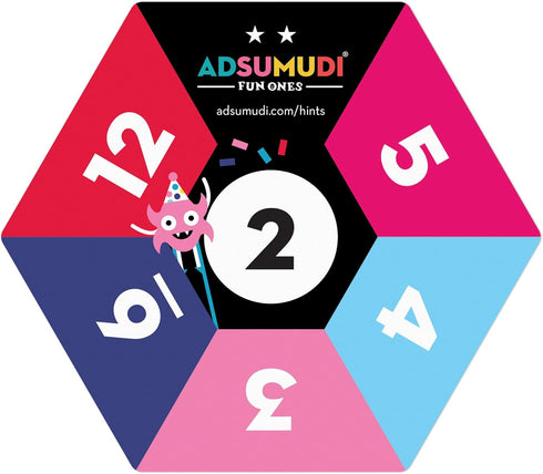 Adsumudi Math Game - Fun Ones - Fast-Paced Game for Mental Math Practice, Party Time for Kids and Adults