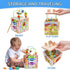 1 2 3 1st 12+ Wooden Activity Cube | Montessori Toys for Year Old Toddlers | One Year Old First Birthday Gift |