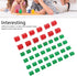 Hotel Game Replacement Pieces Monopoly Replacement Pieces 12 Red Houses and 32 Green Houses Game Plastic Houses & Hotels Game Piece Supplement Accessories