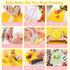 Set 2-10 Suhctuptx Kids Knife for Real Cooking, Kids Kitchen Knives with Cutting Board Crinkle Cutters Cleaning Tools