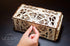 UGears 3D Puzzle Wooden Card Holder for 12 Sets of Playing Cards - Unique Mechanical Devices for Board Games
